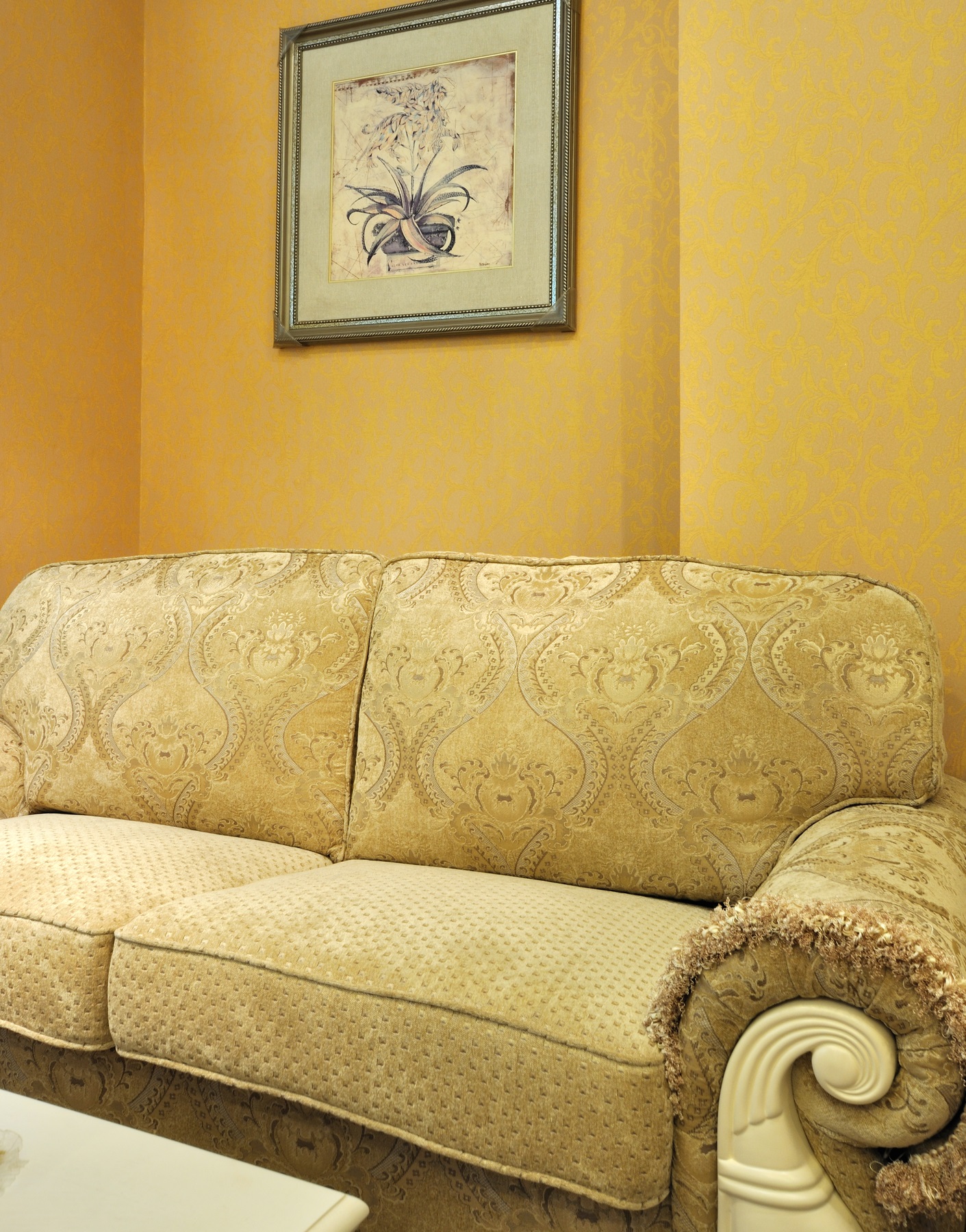 Room interior and cloth sofa