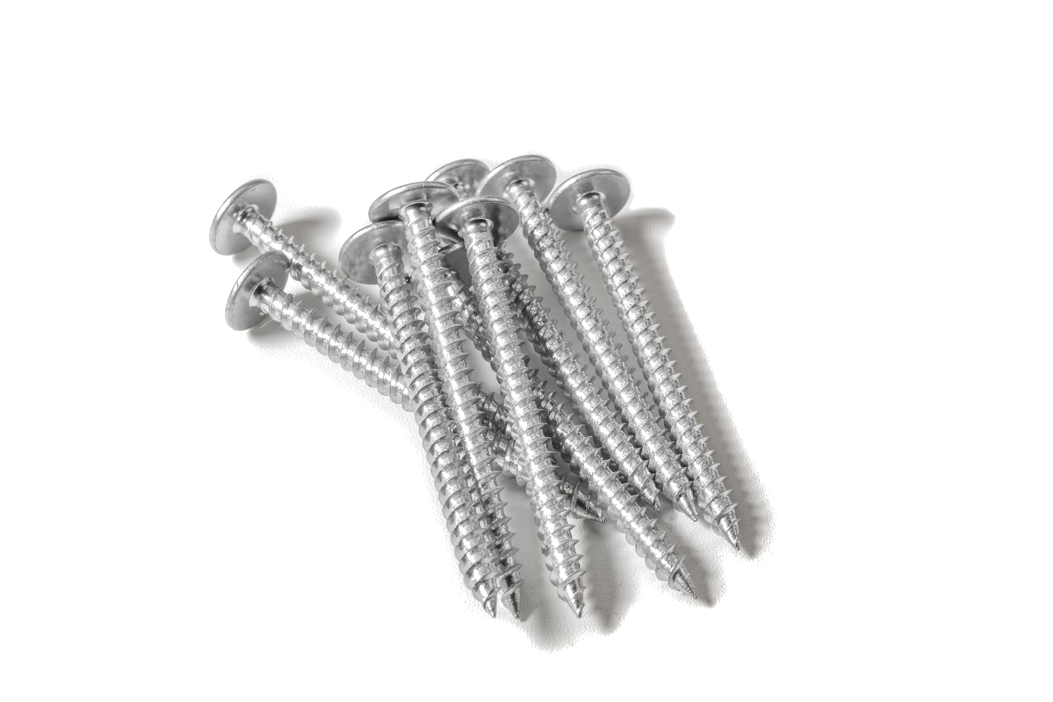 Pressure pad zinc coated screws