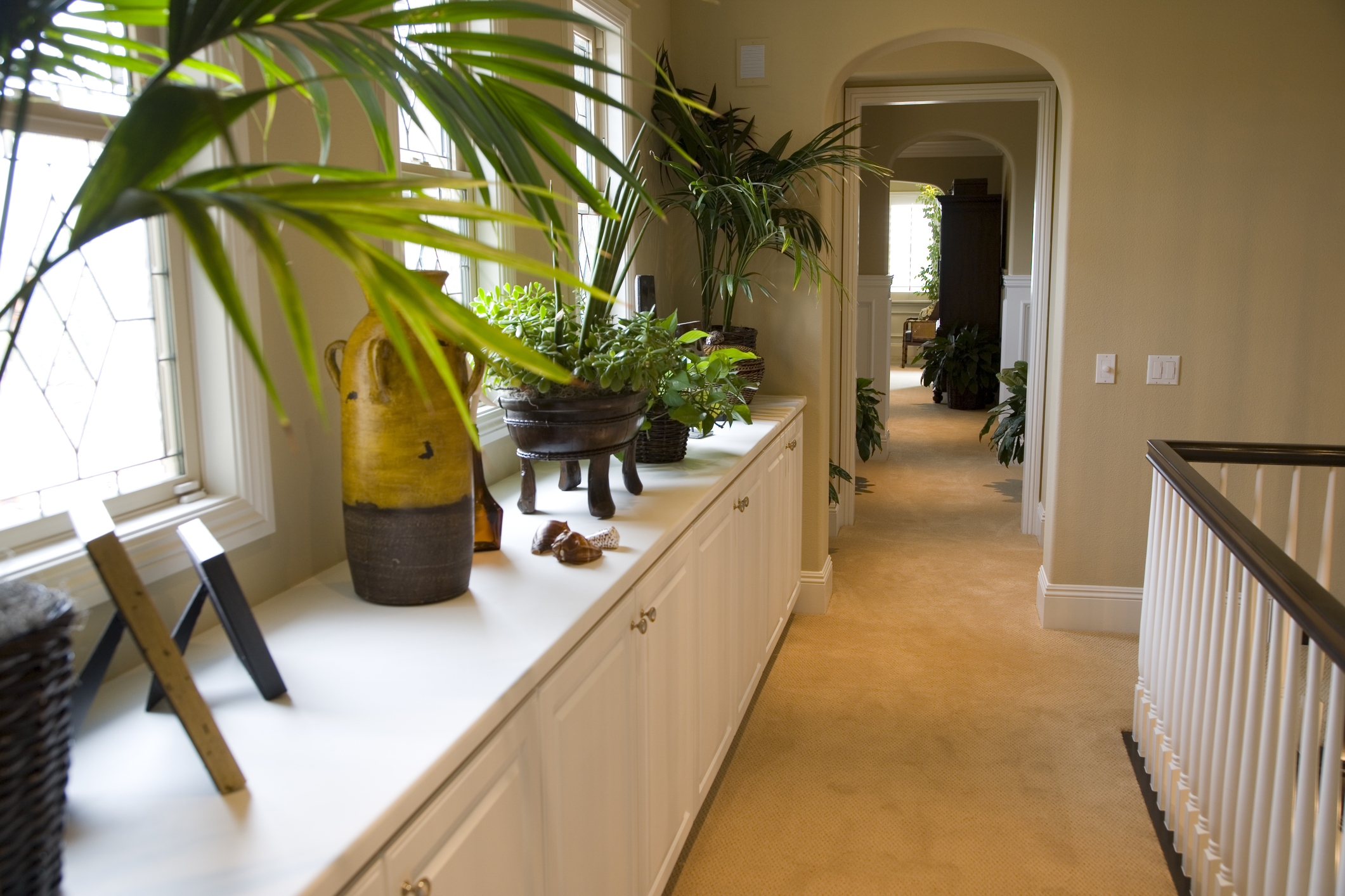 Luxury home hallway